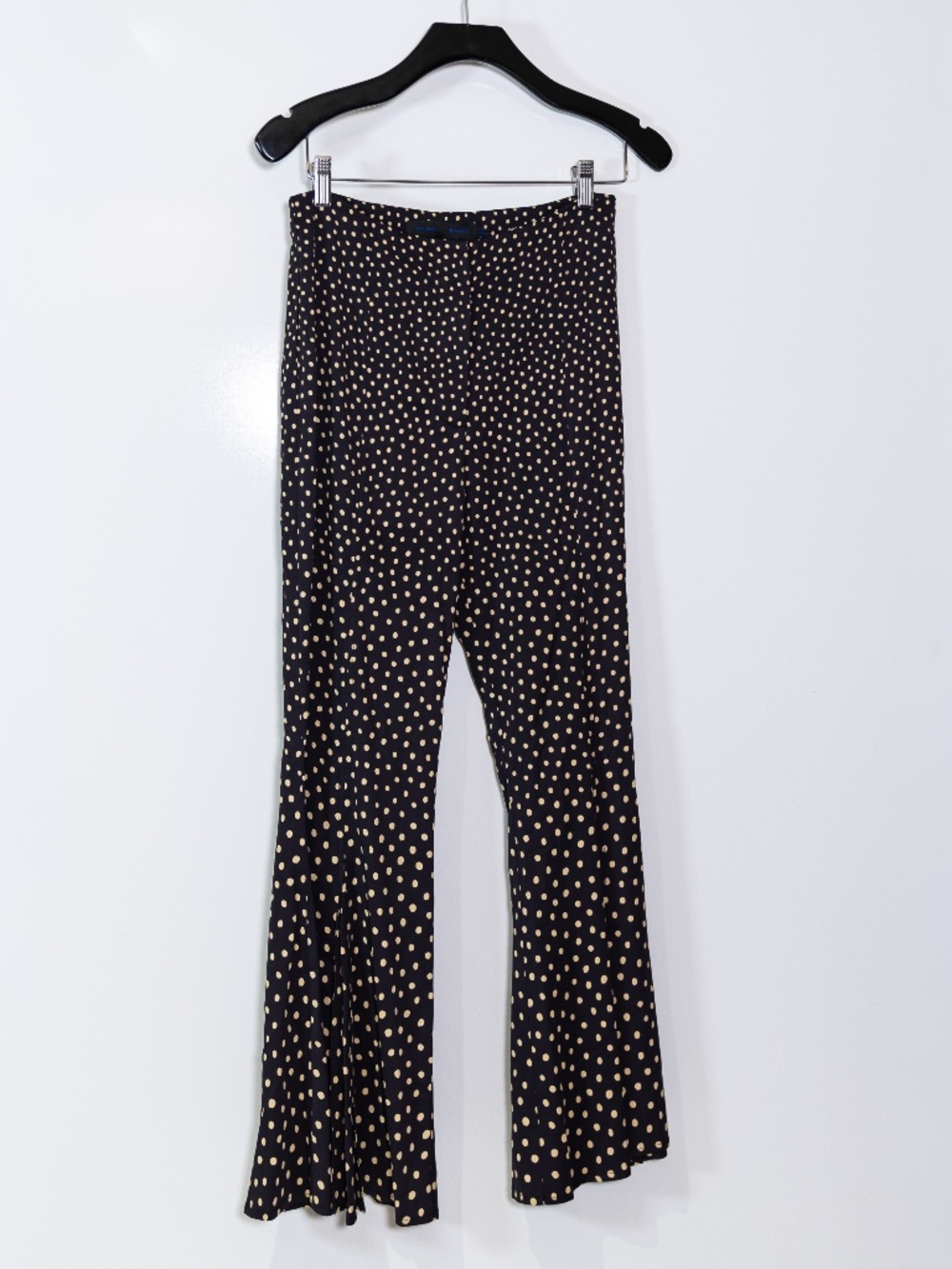Proenza Schouler Polka Dot Print Pattern Mid Rise Wide Leg Trouser Pants 2